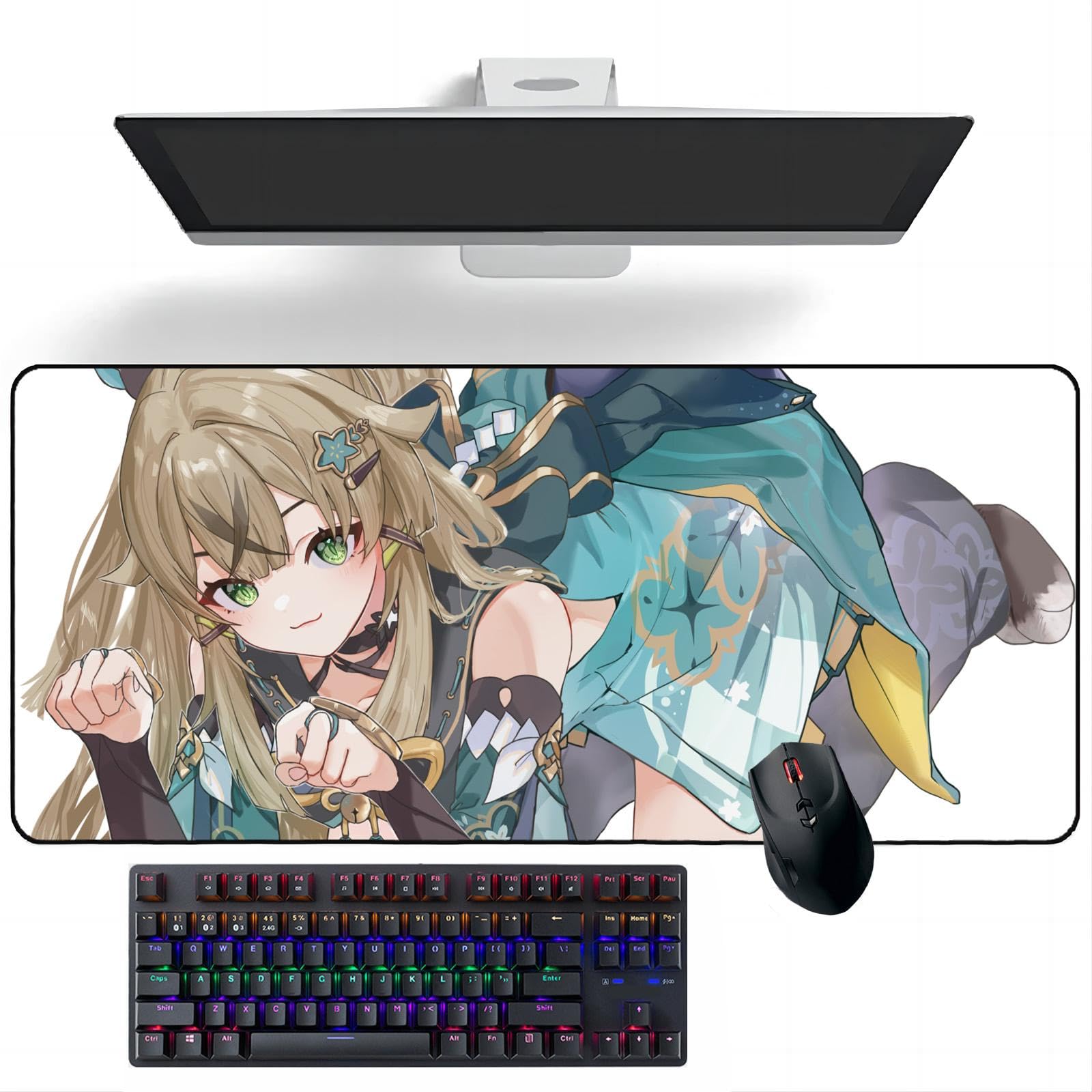 Amazon.co.jp: アニメマウスパッド 綺良々 アニメデスクマット